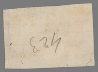 L 01599
<br/>
Label met opschrift
<br/>
<em>Escher von der Linth, Johannes Conrad (1767-1823)</em>